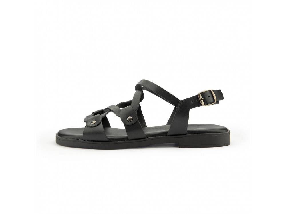 Sandalia romana negra S34418 de Pepa&Cris