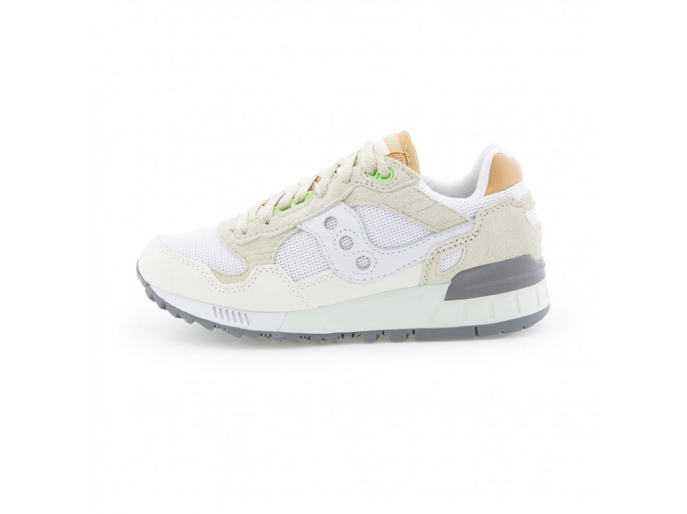 Zapatilla deportiva blanca con cordón SHADOW de Saucony