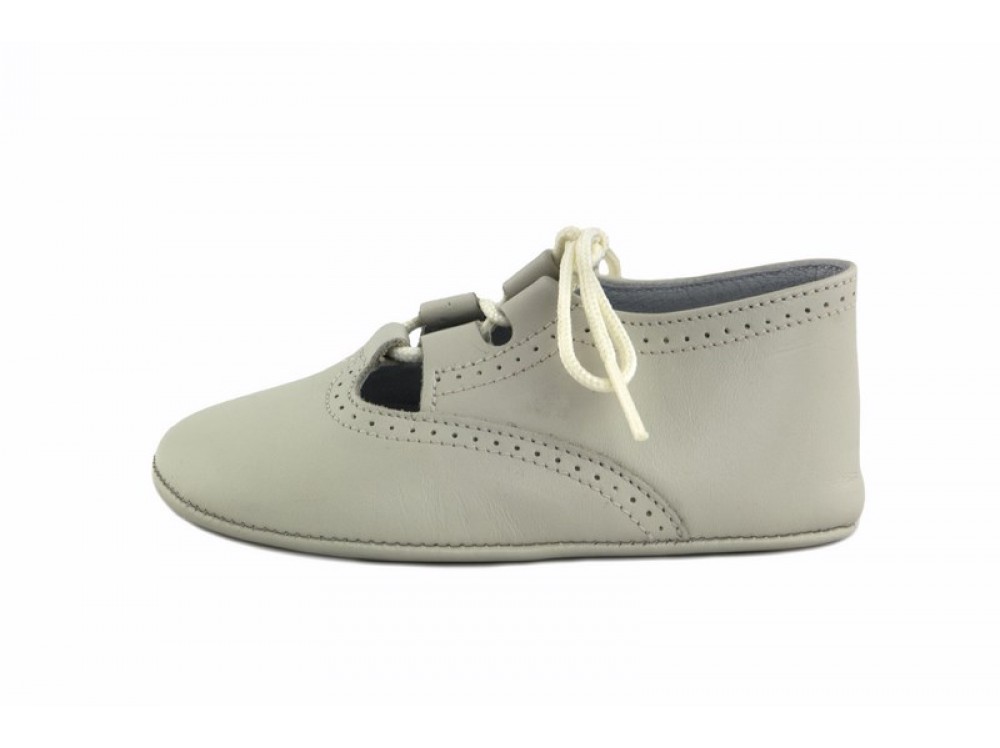 Zapatito de cuna piel beige SP112 de Jeromín