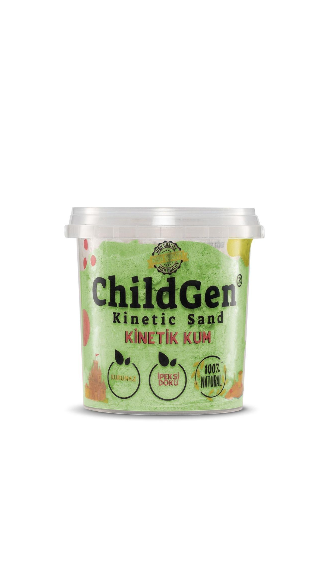 Arena Cinética 500gr ChildGen - Verde