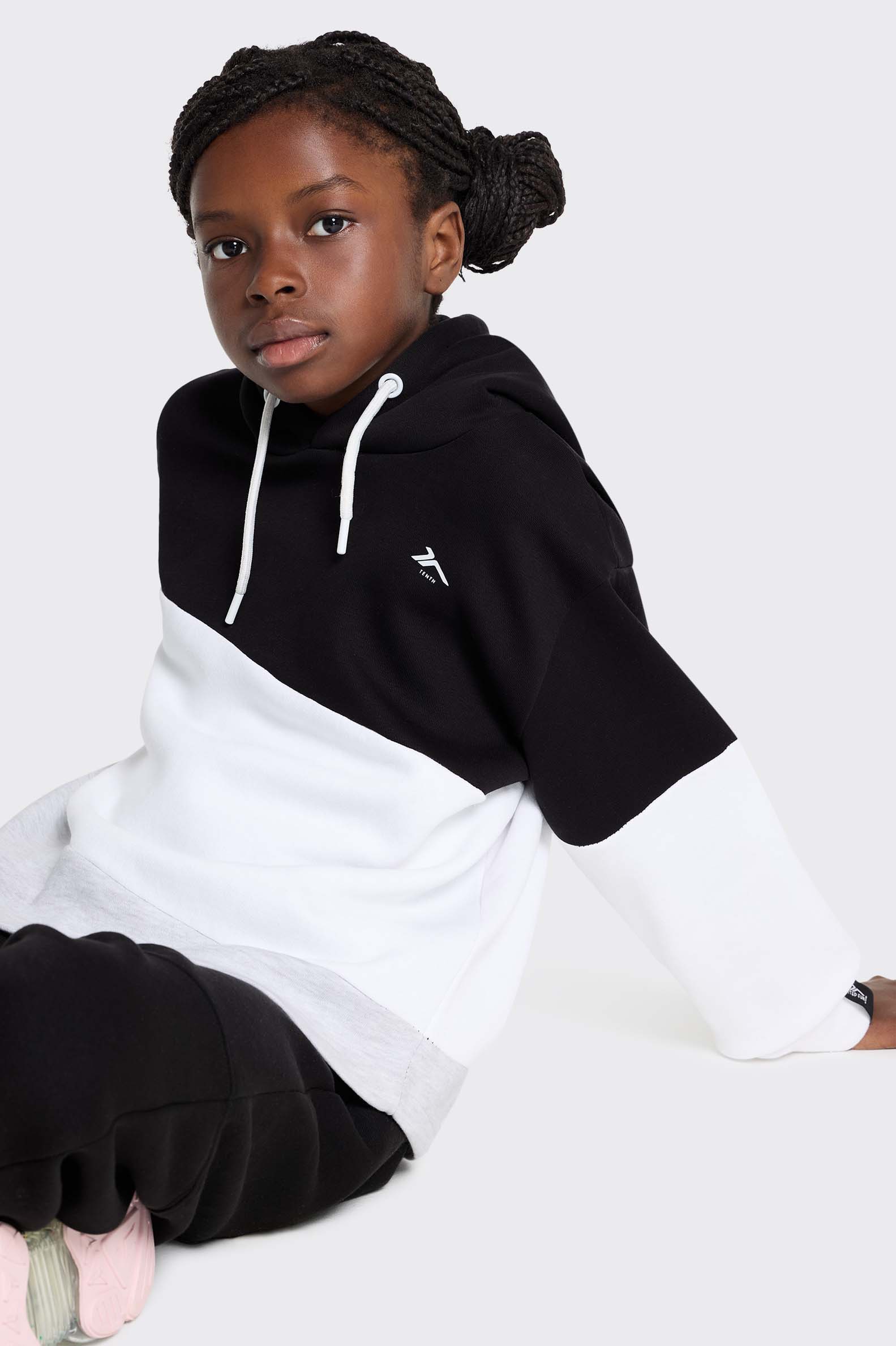 SUDADERA OVERSIZE Tenth BLOQUES NIÑA