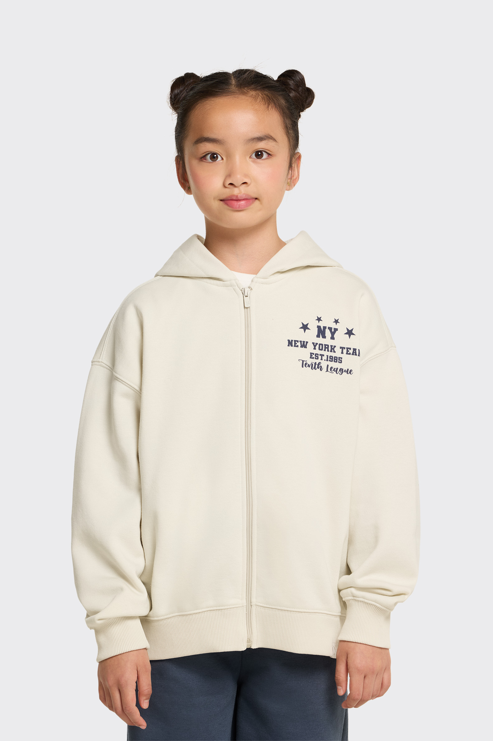 SUDADERA ESCOLAR Tenth ABIERTA OVERSIZE NIÑA