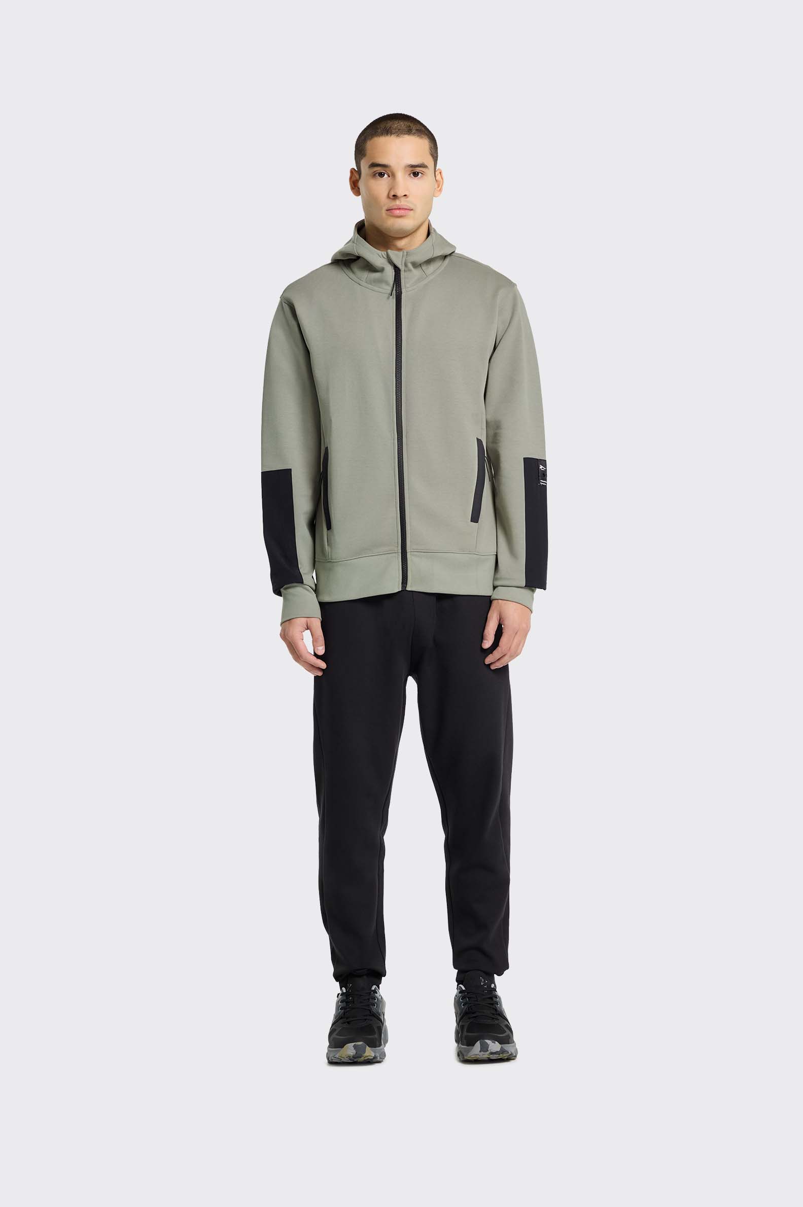 SUDADERA EXCLUSIVES Tenth ABIERTA TEJIDOS COMBINADOS HOMBRE