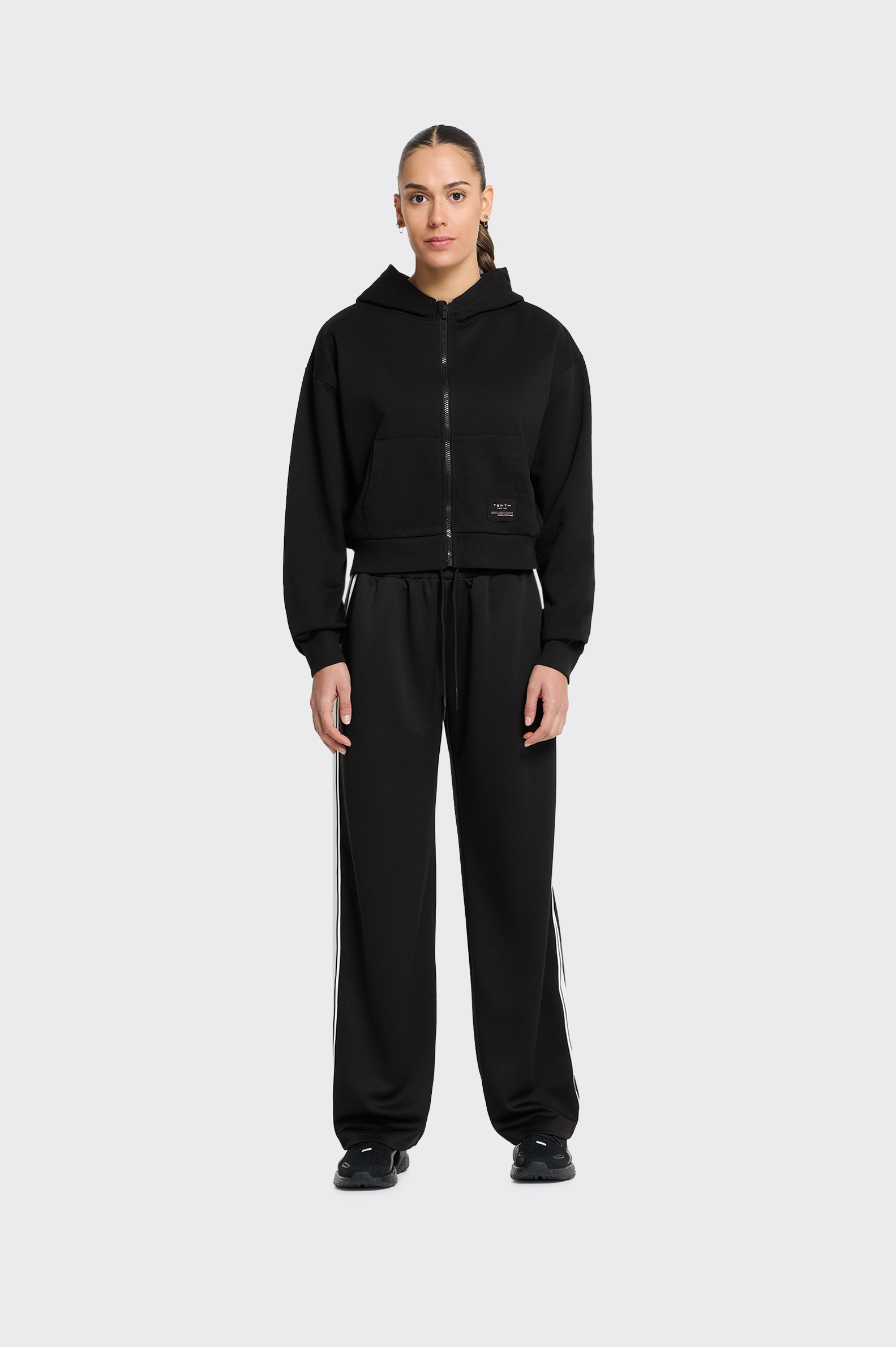 SUDADERA EXCLUSIVES Tenth CROPPED OVERSIZE MUJER