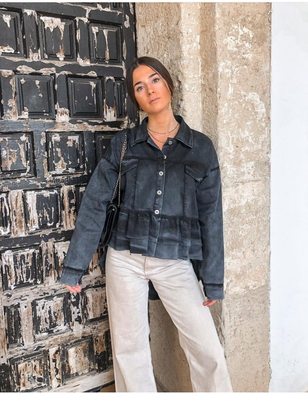 NACLAIR SHOP.Sobrecamisa/cazadora gris desgastado TU (s/m)