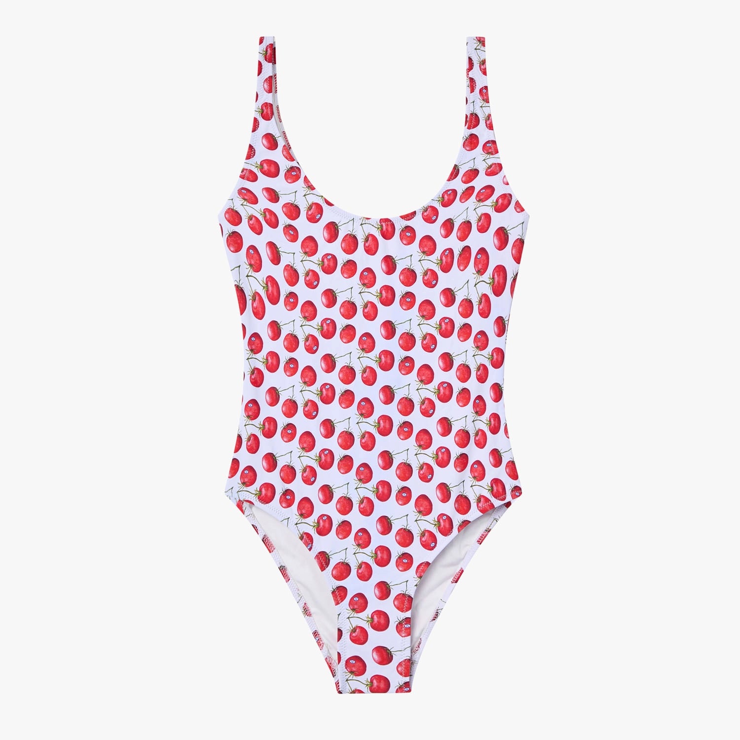 Tomatoes Swimsuit - White and Red