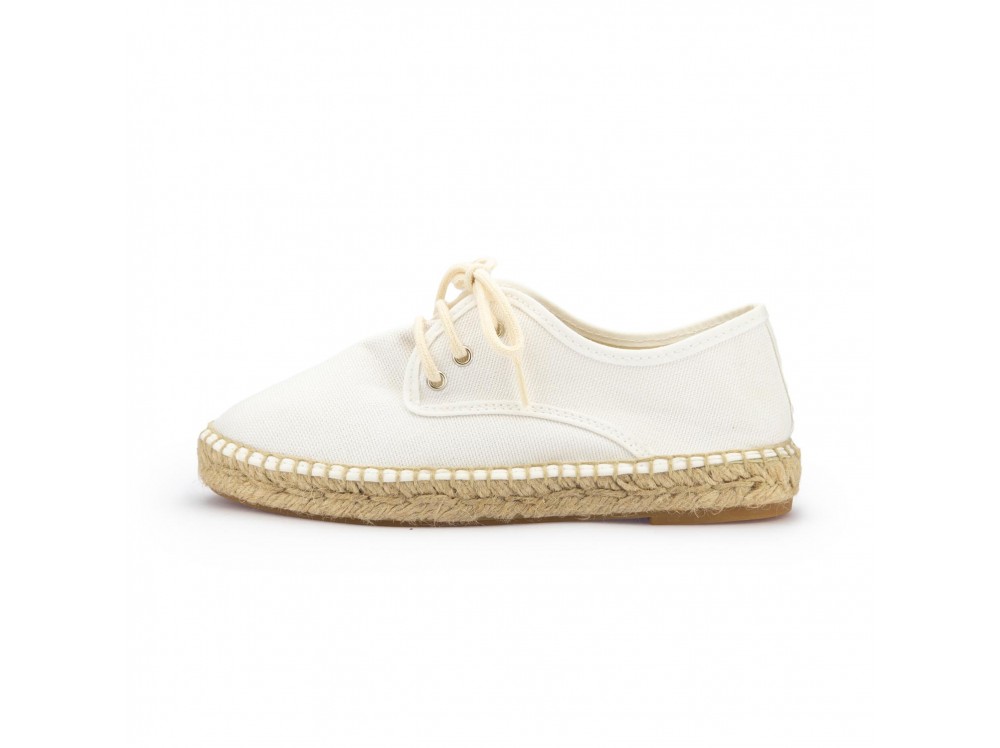 Alpargata blanca con cordón TERRANINO de Pepa & Cris