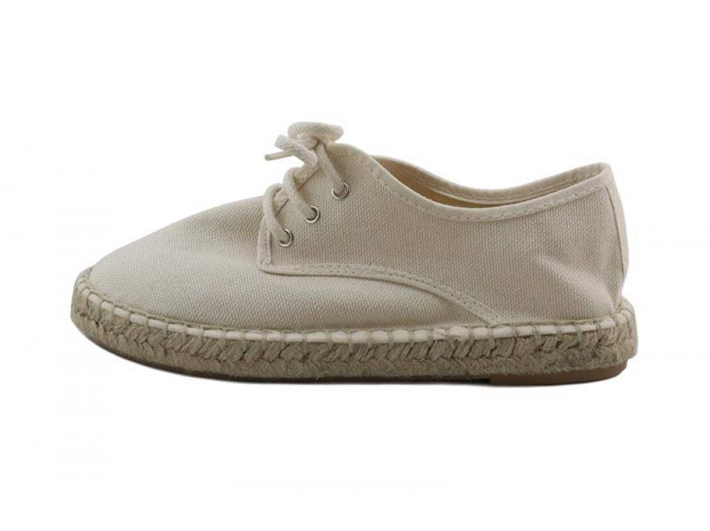 Alpargata crudo con cordón Pepa y Cris