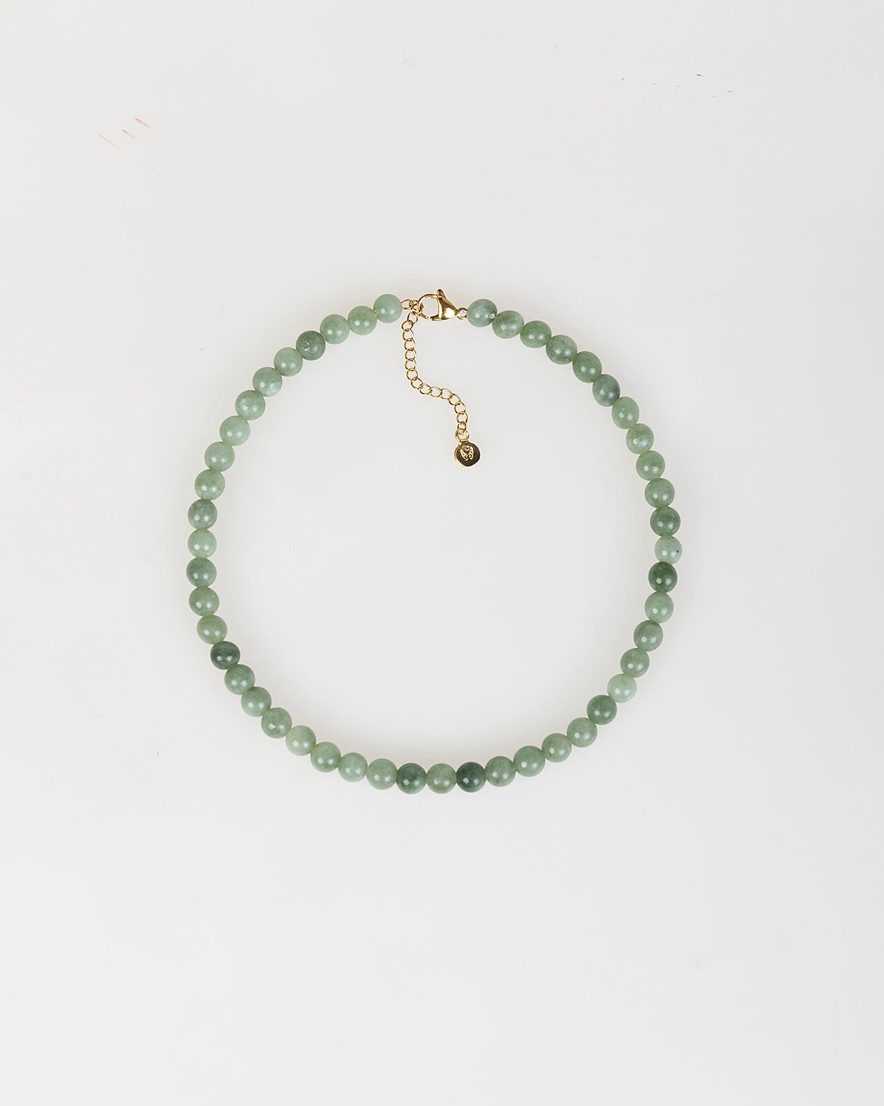 Collar de perlas verdes