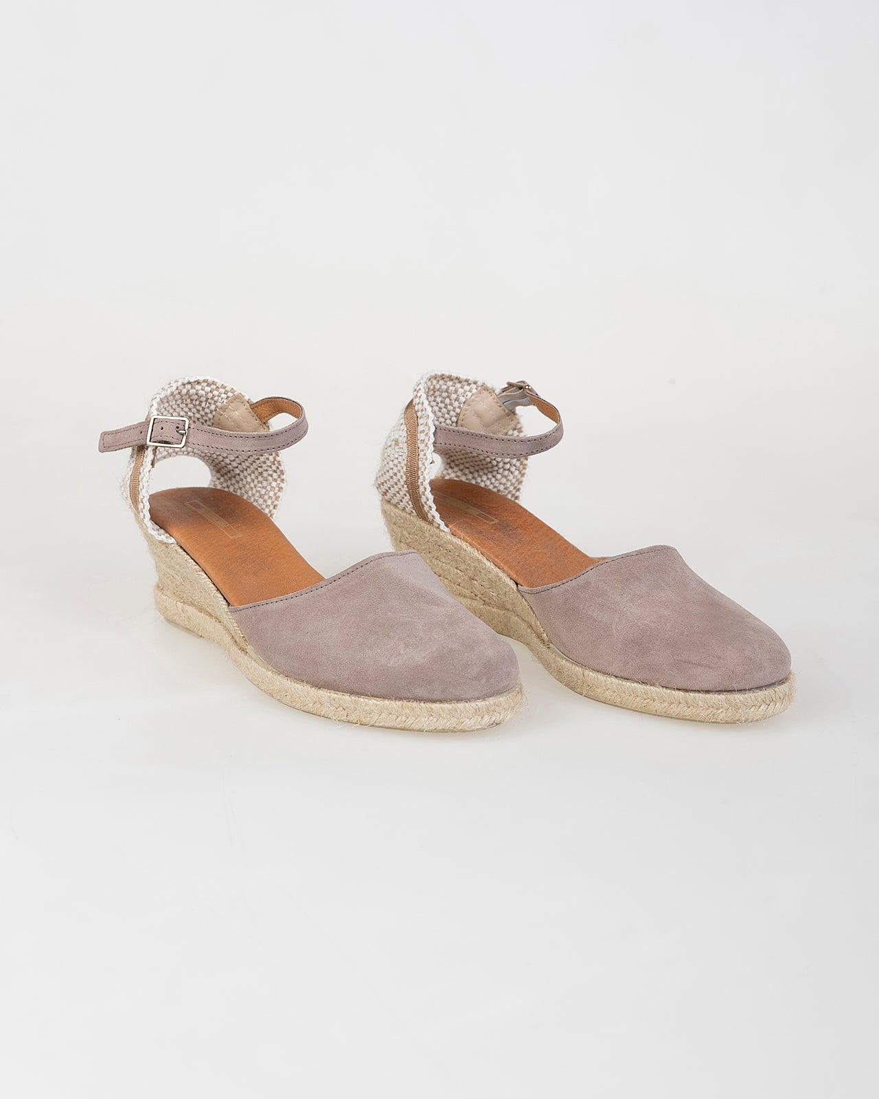 Alpargata tacón de ante