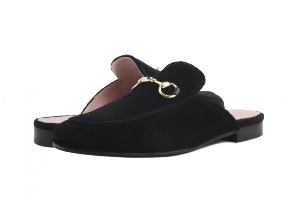 Zueco terciopelo negro Castellanos 1920