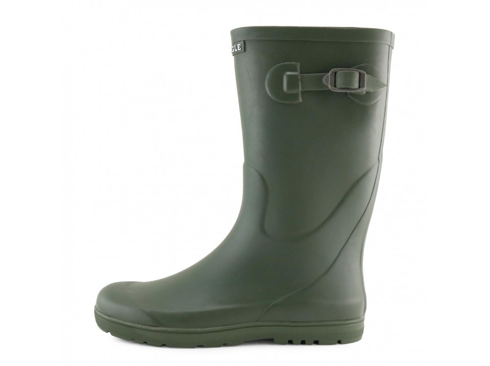 Bota de agua de media caña verde Aigle