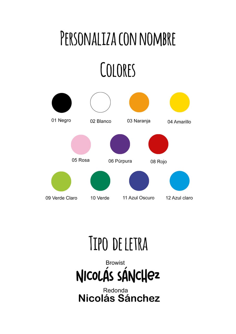 Personalización Nombre Vinilo Adhesivo