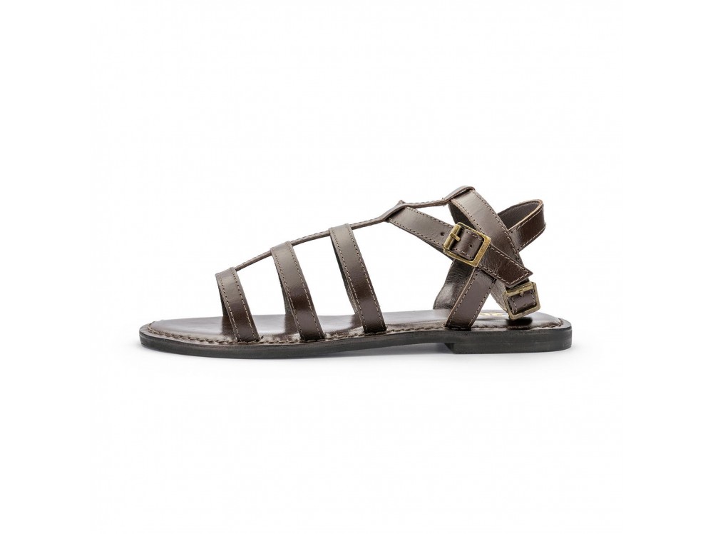 Sandalia romana marrón oscuro XENA de 220V