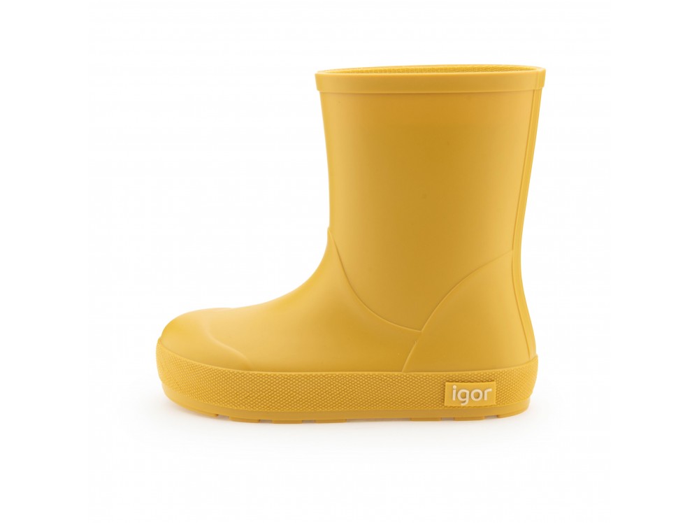 Bota de agua media caña mostaza YOGI de Igor