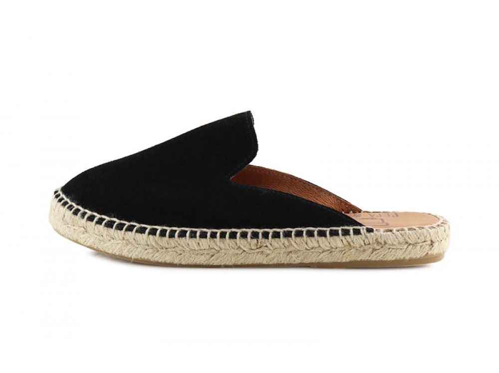 Zueco copete cerrado ante negro Pepa & Cris