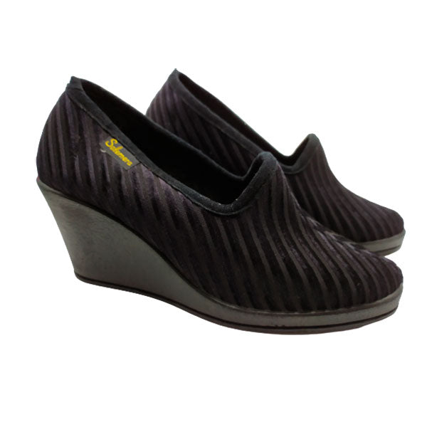 Zapatilla alta en pana combinada Salemera