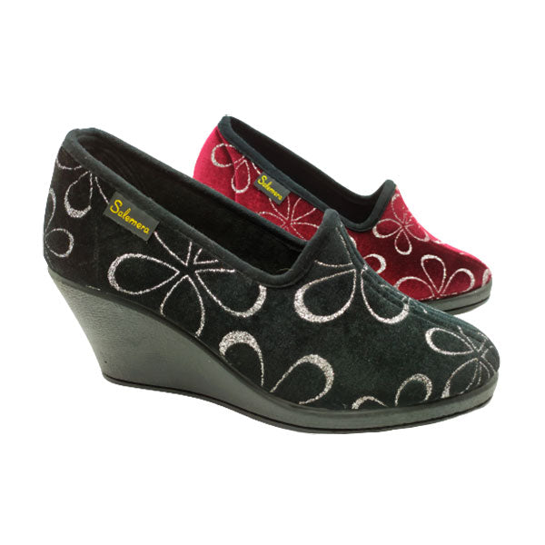 Zapatilla alta pétalos de Salemera