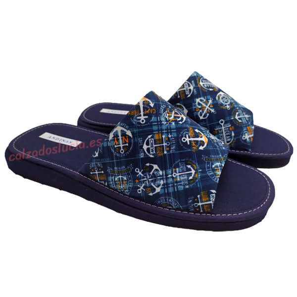 Zapatilla de casa marinera de Andinas