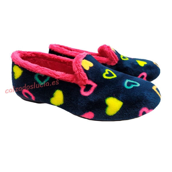 Zapatilla corazones de Vulca-Bicha