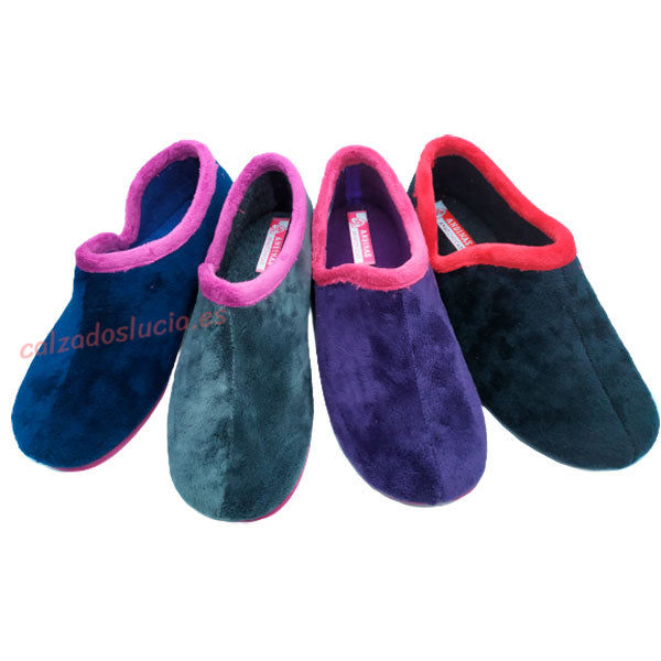 Zapatilla de casa terciopelo de Andinas