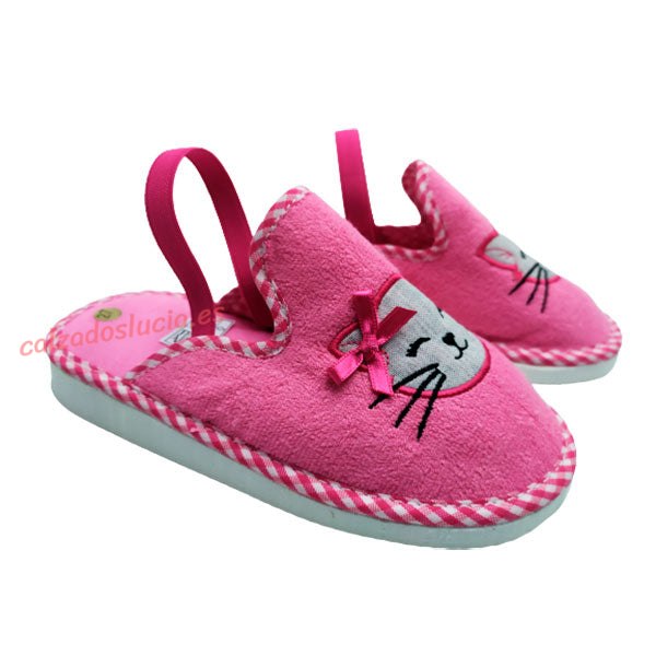 Chinela casa goma al talón gatita Vulca-Bicha