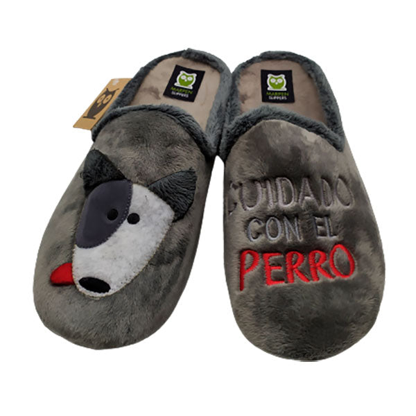 Zapatilla de casa "Cuidado con el perro" Marpen Slippers