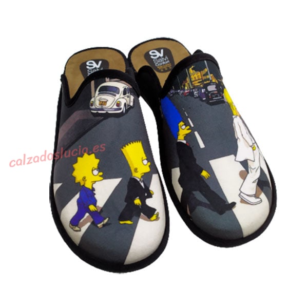 Zapatilla de casa Simpson  en Abbey Road