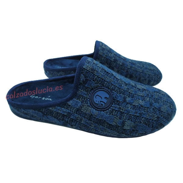 Zapatilla abrigada de lana Garzón