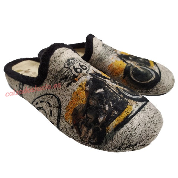 Zapatilla casa Ruta 66 en moto Vulca-Bicha