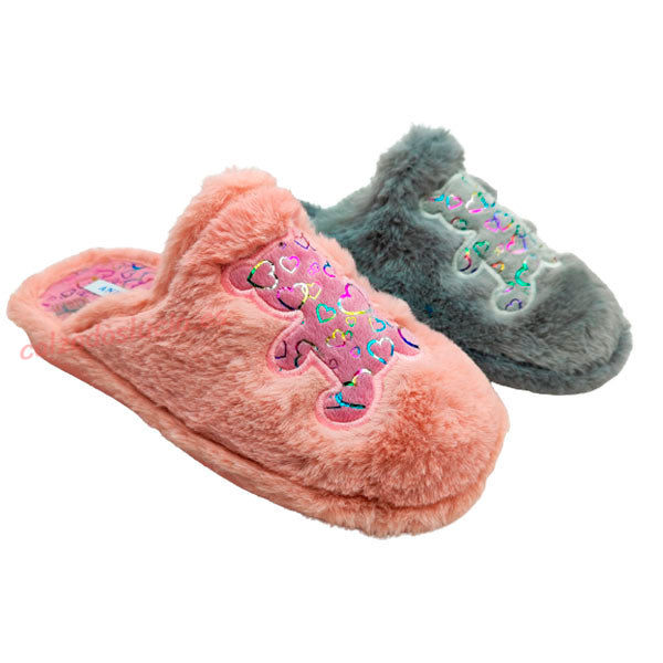 Pantufla de pelos osito de Andinas