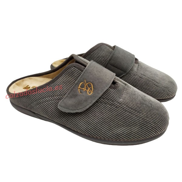 Zapatilla de casa con velcro ancho especial Vulca-Bicha