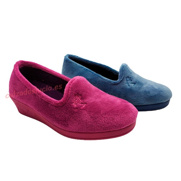 Zapatilla casa con cuña abrigada de Andinas