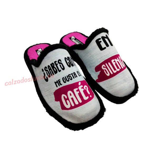 Zapatilla ¿sabes cómo me gusta el café? de Andinas