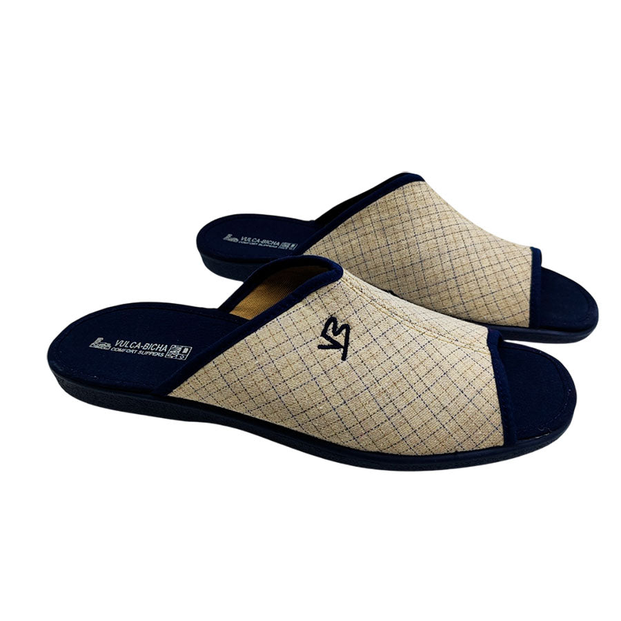 Zapatilla de casa en elegante lona de Vulca-Bicha