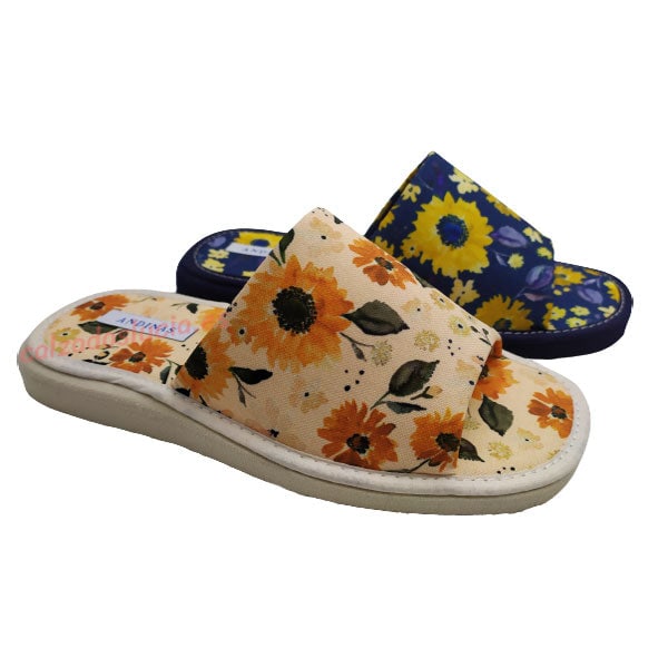 Zapatilla casa estampado acuarela de Andinas verano