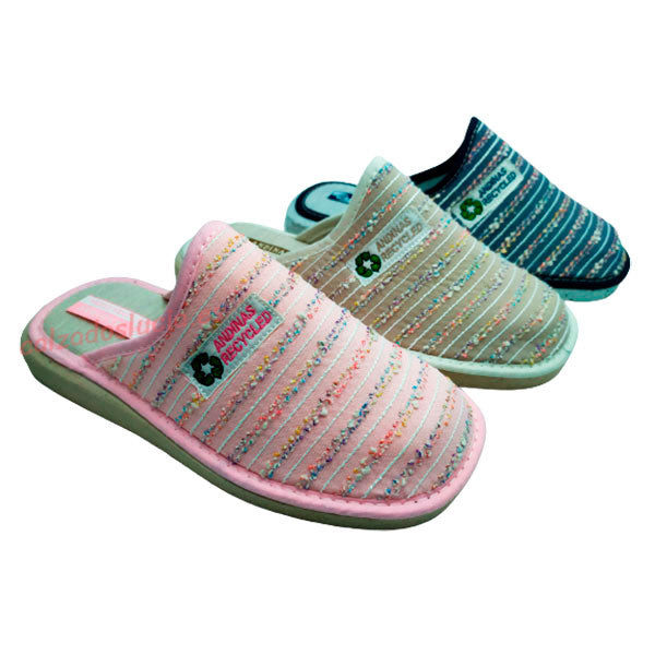 Zapatilla de casa reciclada Andinas verano
