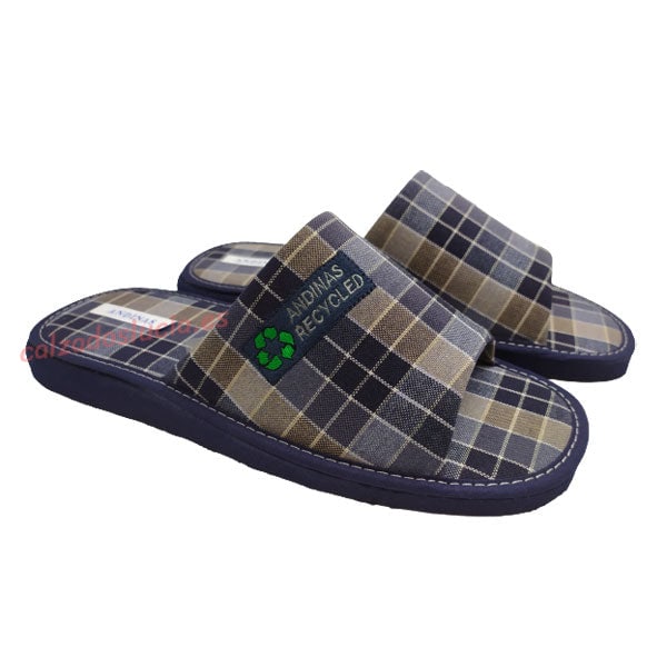 Zapatilla lona a cuadros descubierta Andinas Reciclado