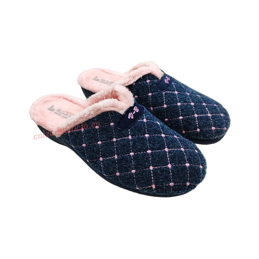 Zapatilla de casa destalonada con cuña Vulca-Bicha