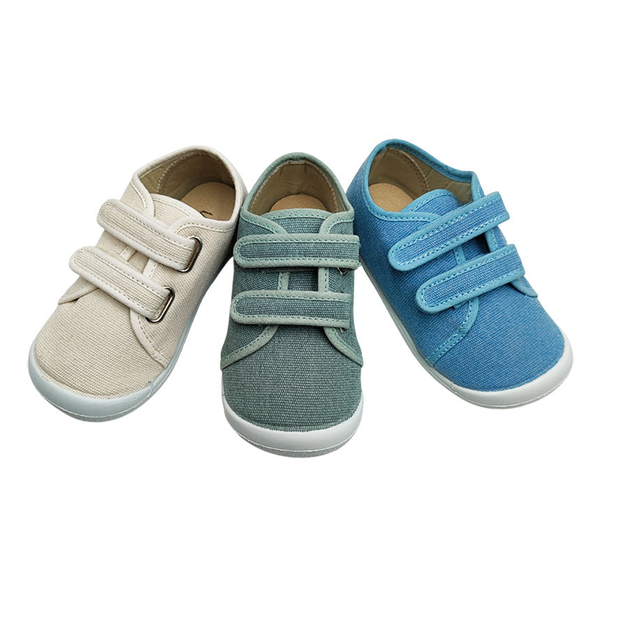 Zapatilla de lona respetuosa Vul-Peques con velcro