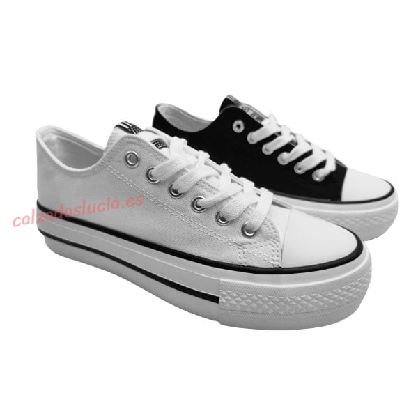 Basket de lona con puntera de goma Break & Walk