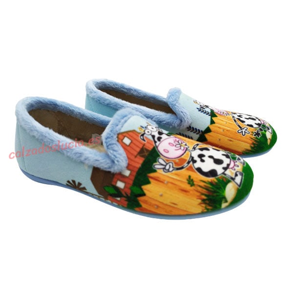 Zapatilla de casa vaquita de Vulca-Bicha