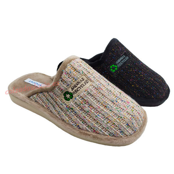 Zapatilla reciclada de lana Andinas invierno