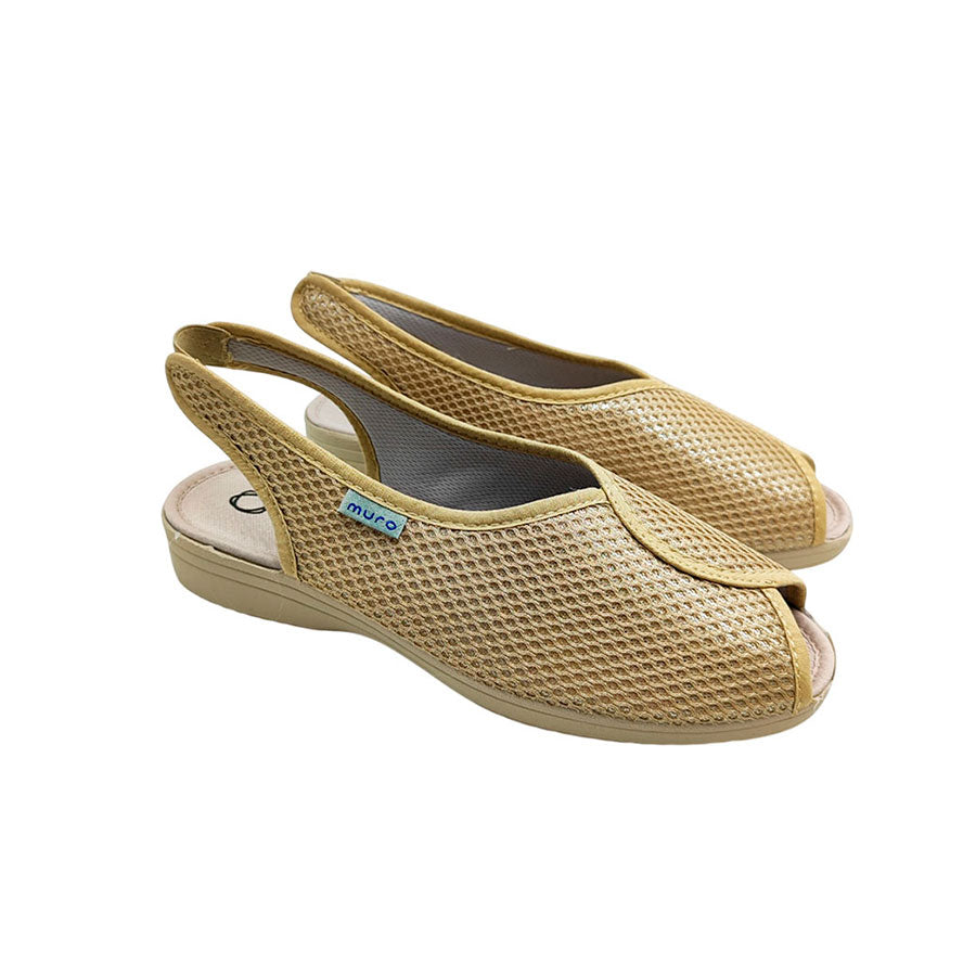 Zapatilla cruzada rejilla G. Muro señora