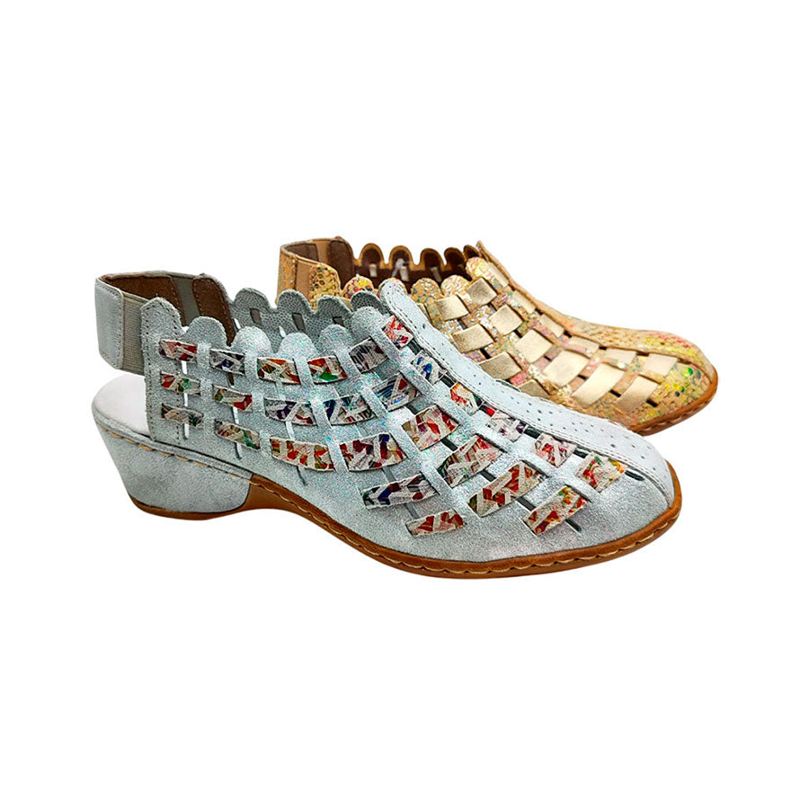 Sandalia cerrada talón abierto Rieker