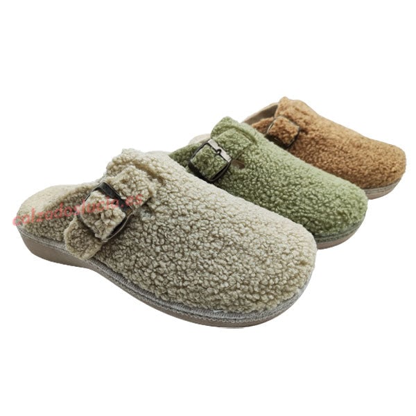 Zueco de lana para casa Salvi Calzados