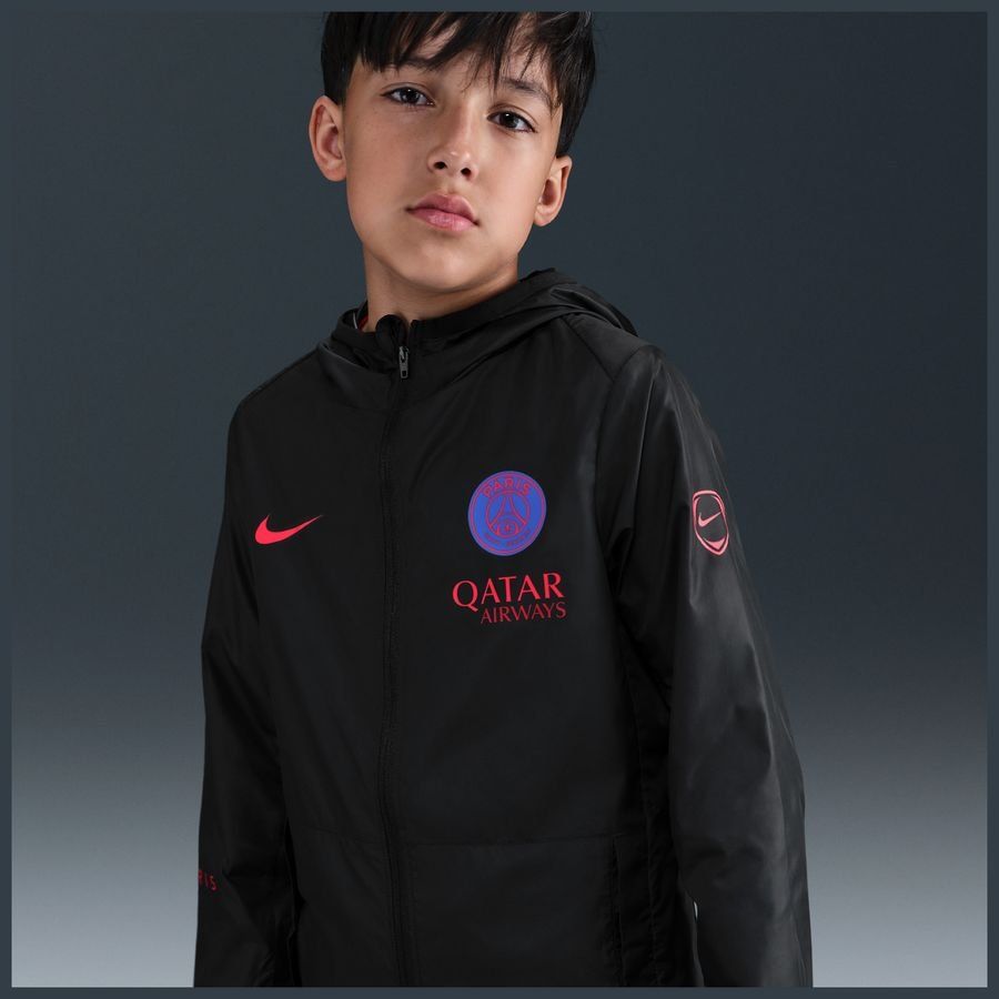 Paris Saint Germain Chubasquero Academy Profesional 3ª - Negro/Global Red Niños