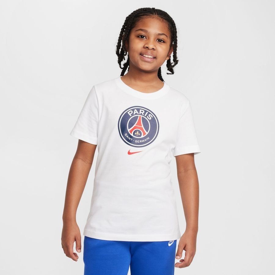 Paris Saint Germain Camiseta Crest - Blanco Niños