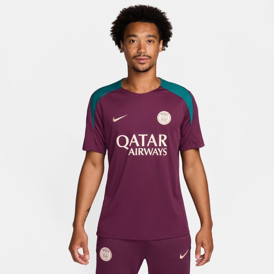 Paris Saint Germain Camiseta de entrenamiento Dri-FIT Strike - Bordeaux/Geode Teal/Helado de guayaba