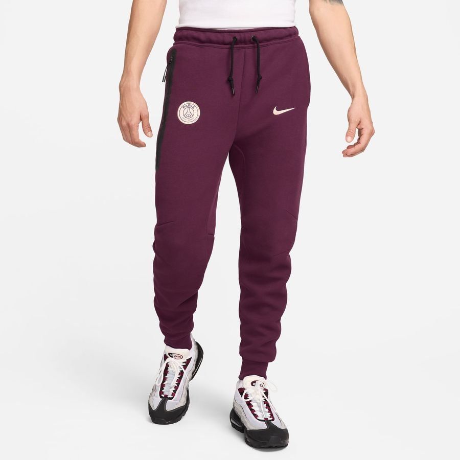 Paris Saint Germain Pantalones de chándal NSW Tech Fleece - Bordeaux/Helado de guayaba